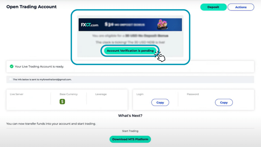 เปิดบัญชี FXGT.com เปิดบัญชี FXGT.com